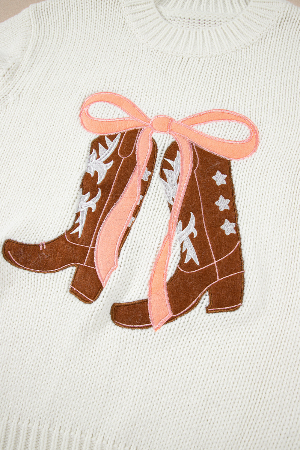 Cutie Bow Boots Sweater Dear-Lover Dropshipping