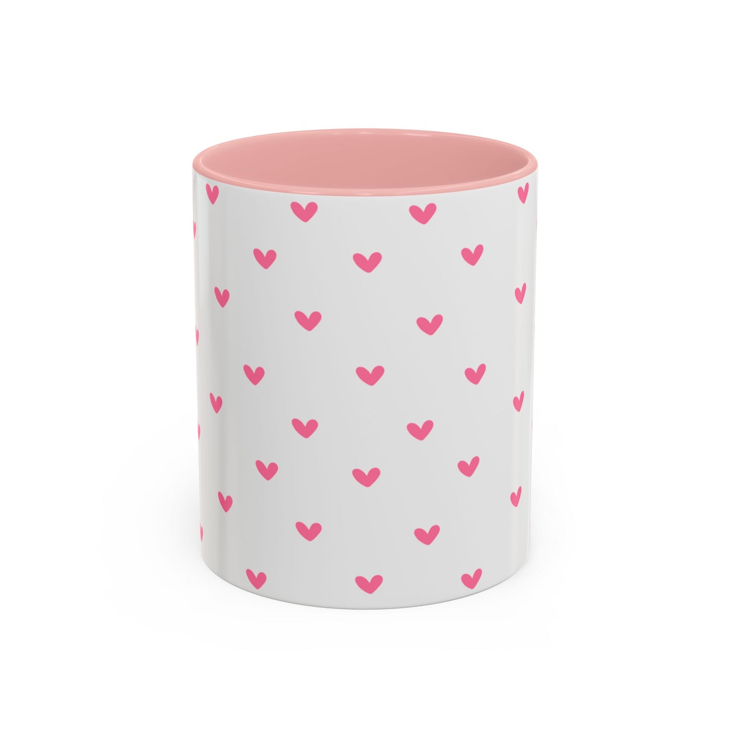 Love Hearts Accent Coffee Mug - Perfect for Valentine's Day and Everyday Enjoyment