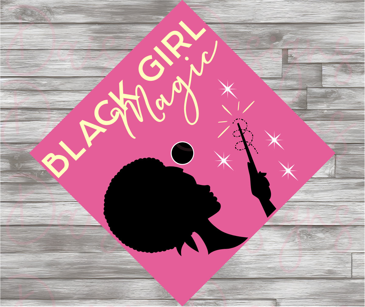 Black Girl Magic Grad Cap Topper