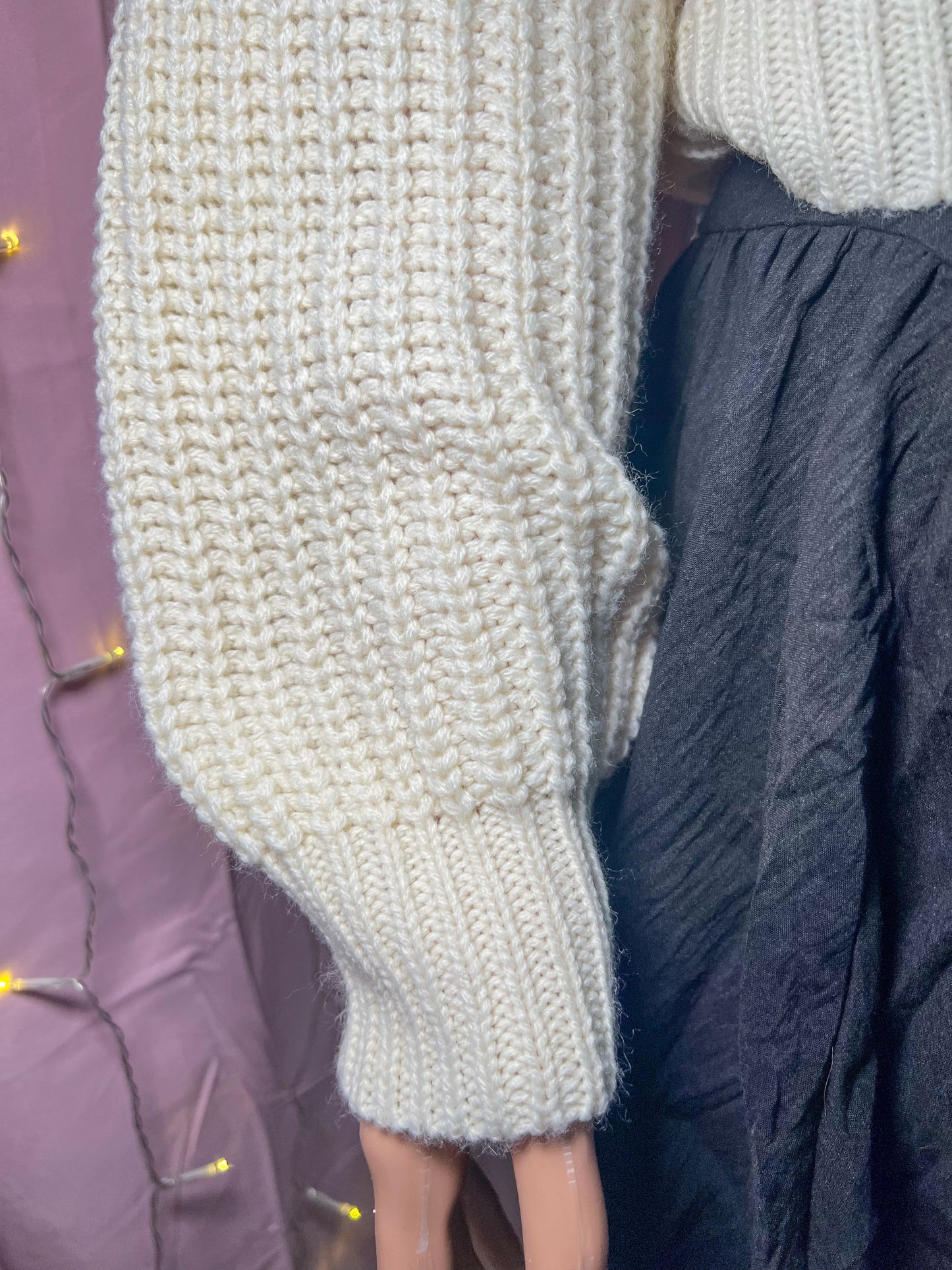 Cropped Fall Knitted Pullover Sweater Daisie Boutique