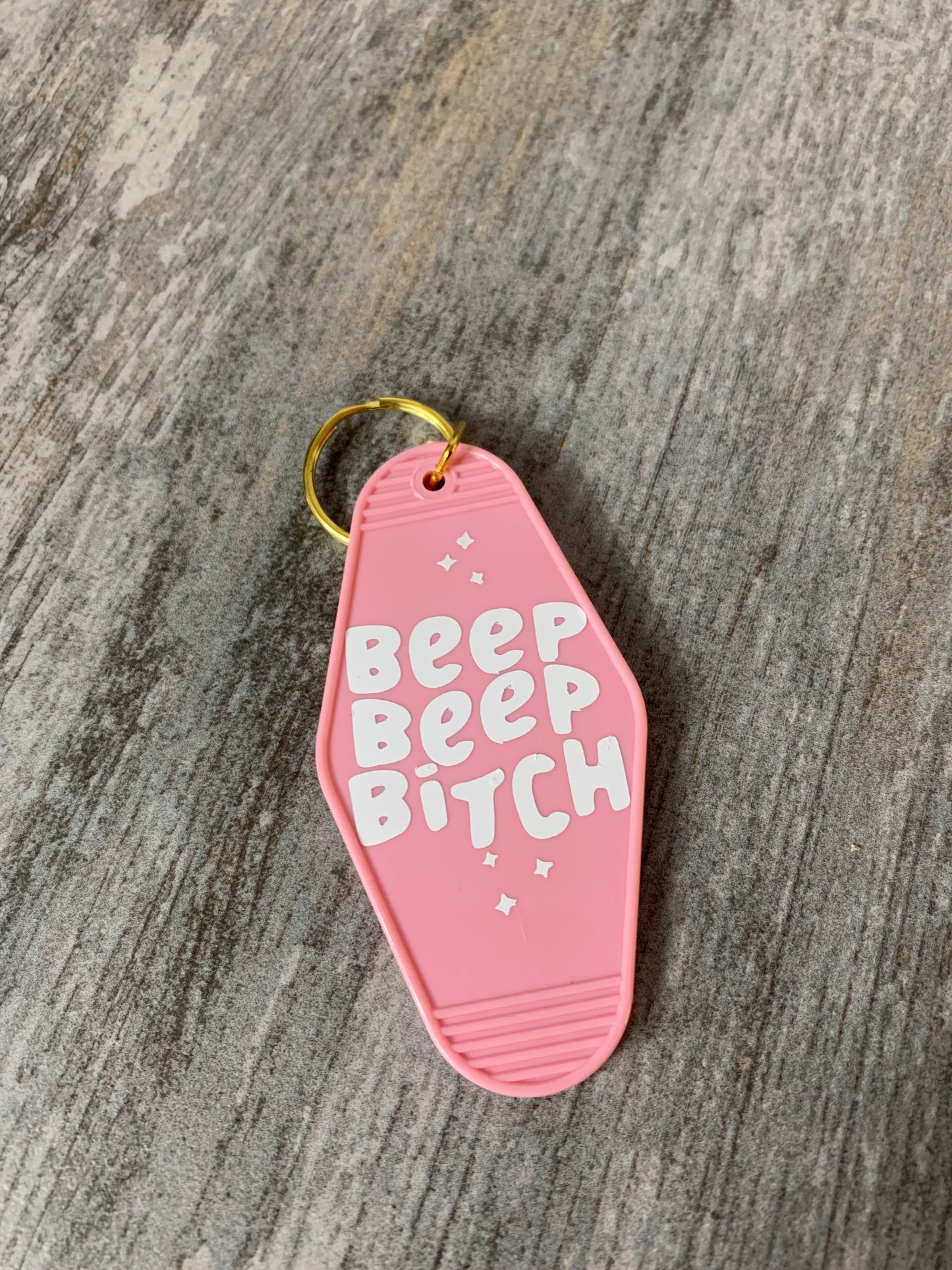 BEEP BEEP Cute Motel Keychain Daisie Boutique