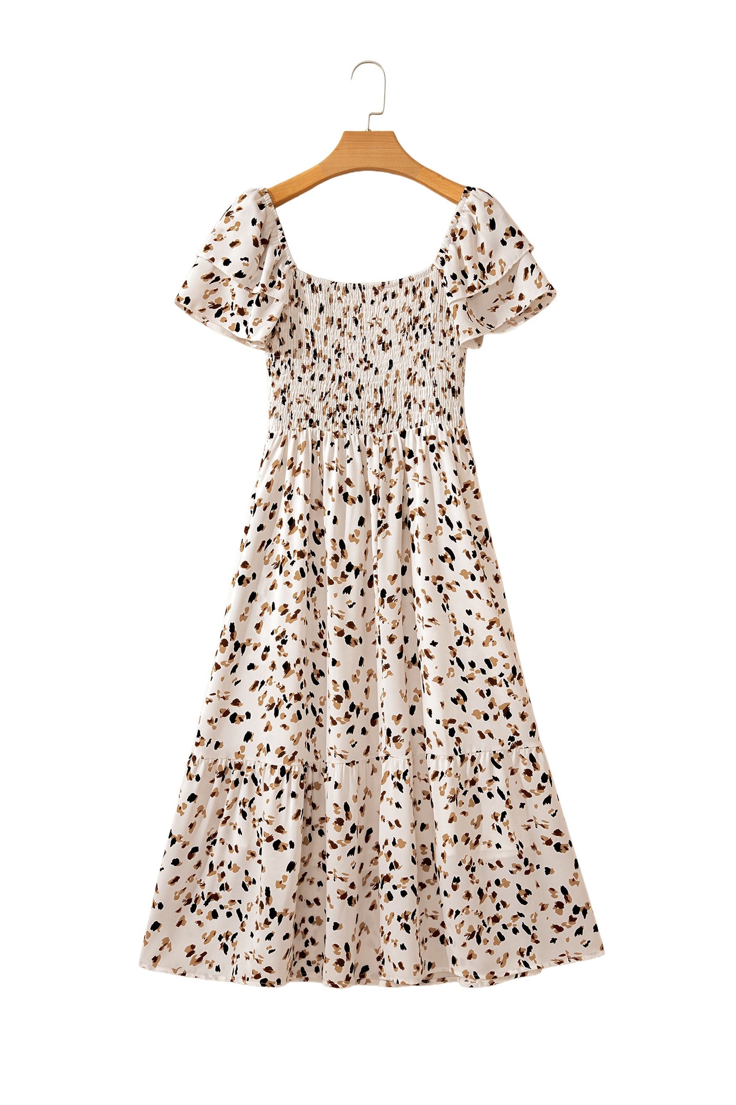 Floral Print Ruffle Short Sleeve Dress Dear-Lover Dropshipping