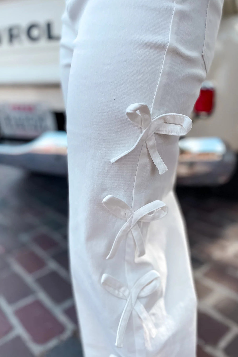 Bow Knot Detail Jeans Dear-Lover Dropshipping