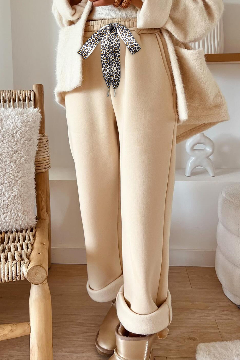 Fleece Lined Leopard Pant Dear-Lover Dropshipping
