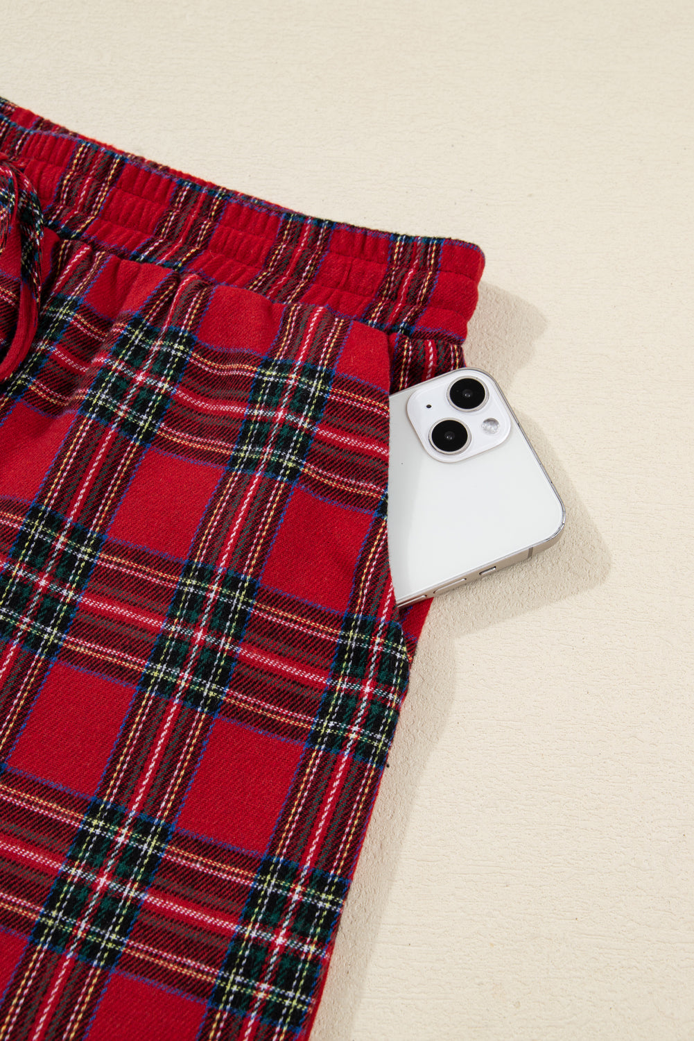 Plaid Holiday Long Sleeve and Short Pajama Set Dear-Lover Dropshipping
