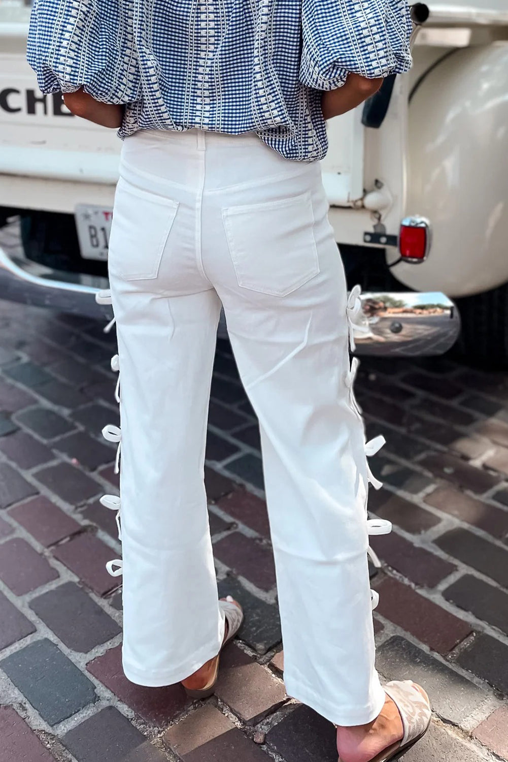 Bow Knot Detail Jeans Dear-Lover Dropshipping