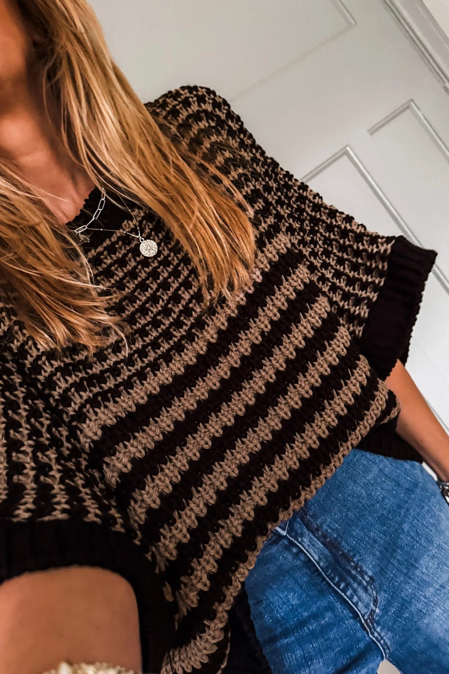 Cutie Stripe Slouchy Sweater