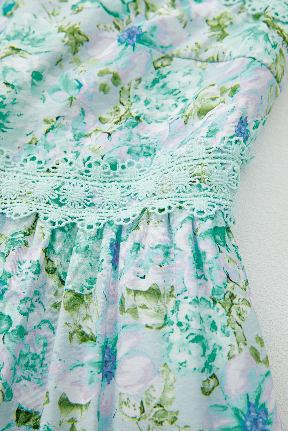 Floral Lace Tied Strap Maxi Dress Daisie Boutique