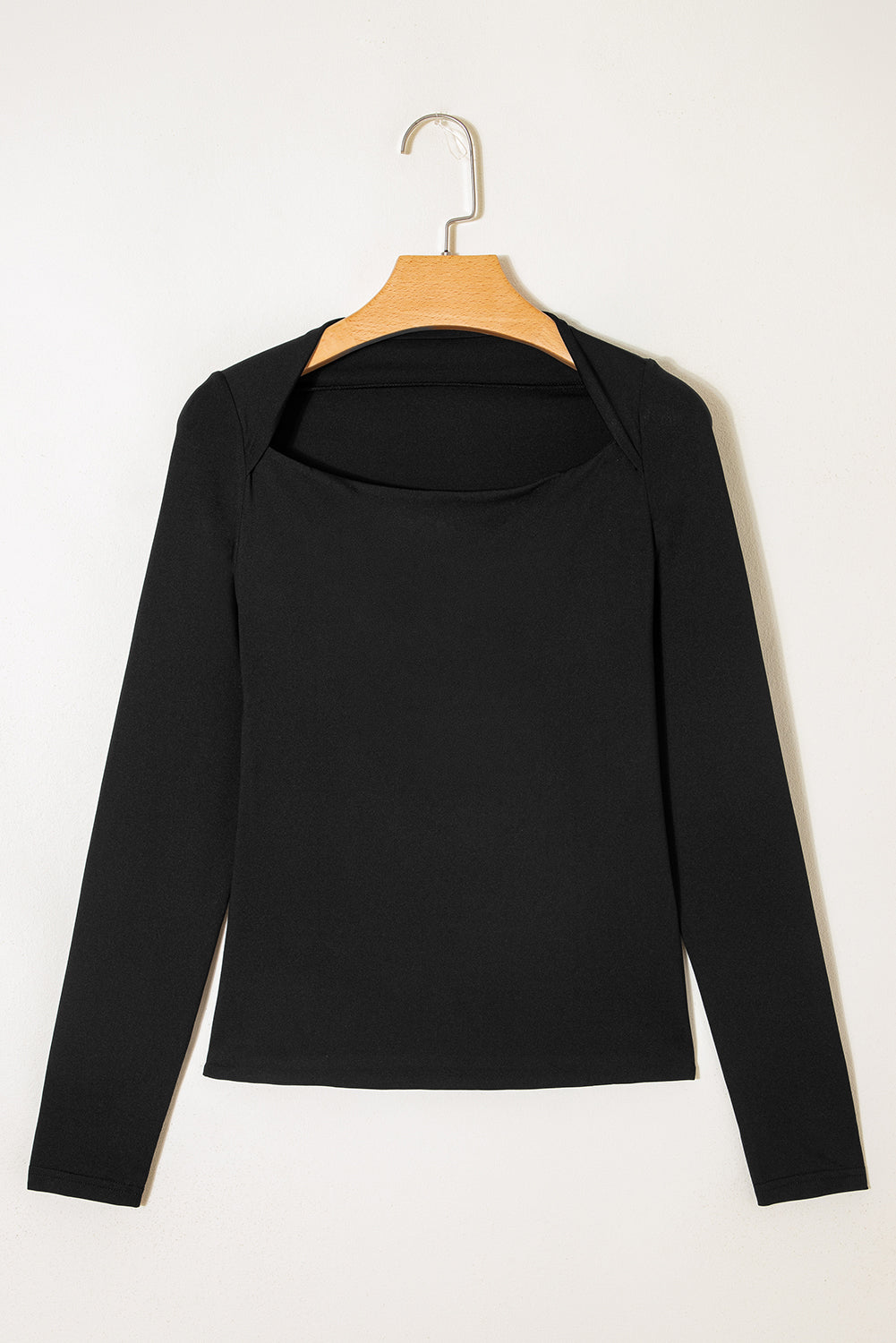Crisscross Boat Neck Long Sleeve Slim Top Dear-Lover Dropshipping