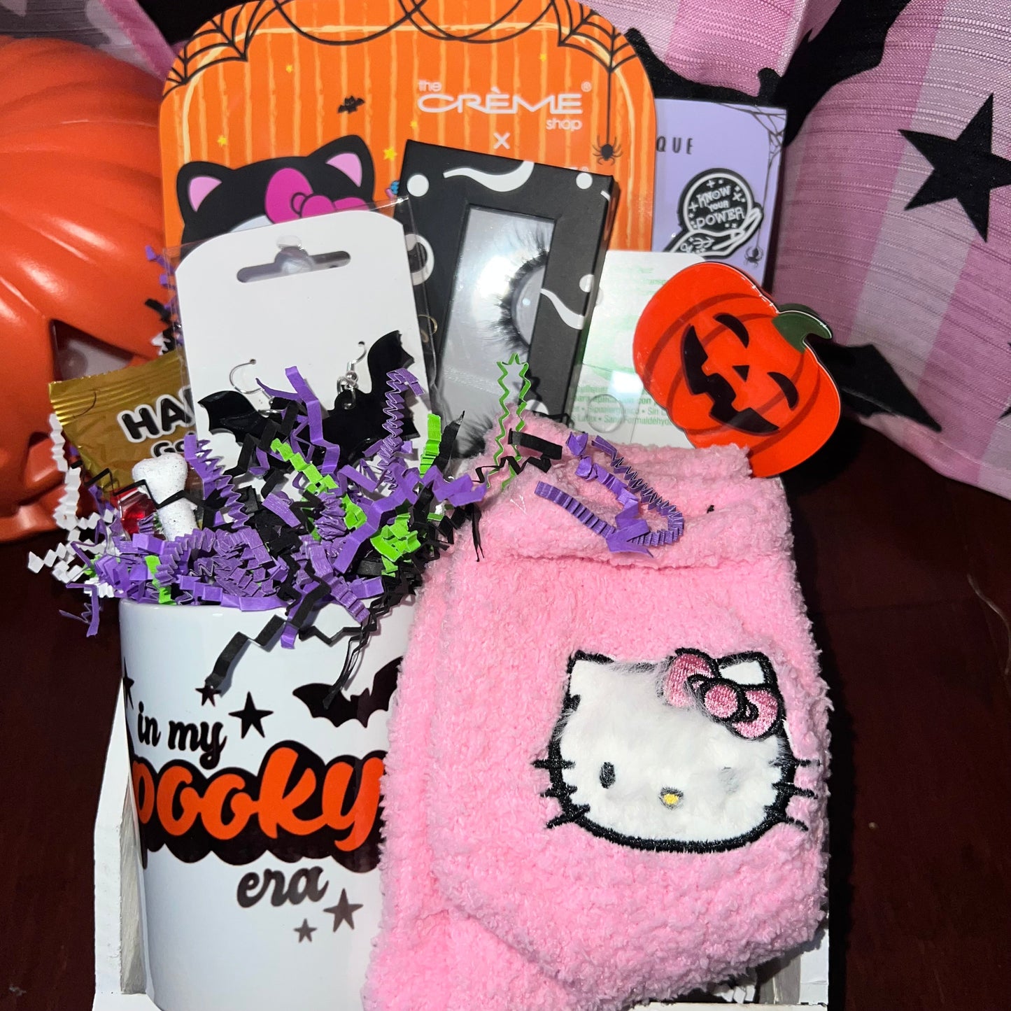 Cutie Kitty Halloween Boo Basket Daisie Boutique