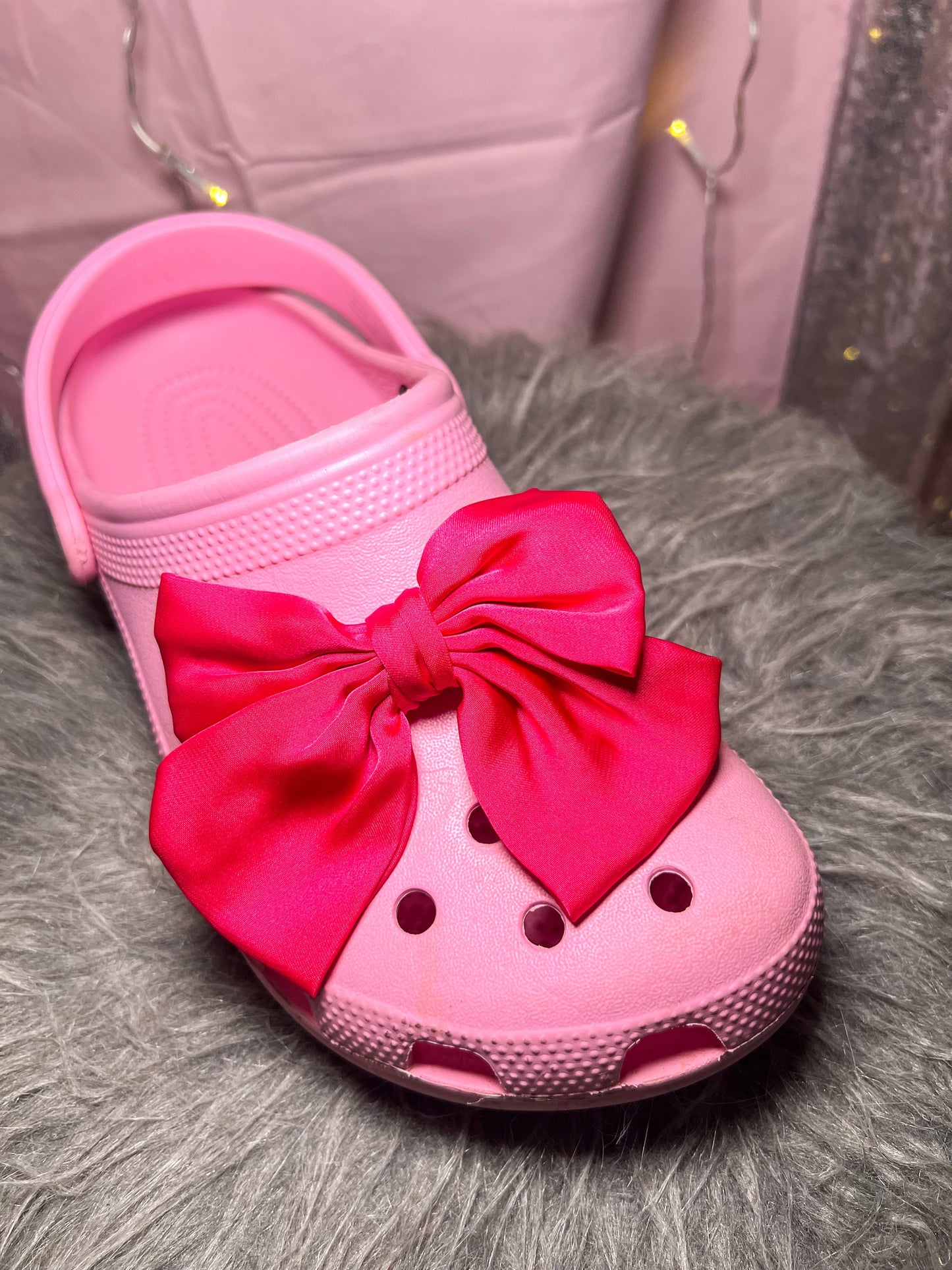Cutie Giant Bow - Girly Shoe Charm 2 Piece Set Daisie Boutique
