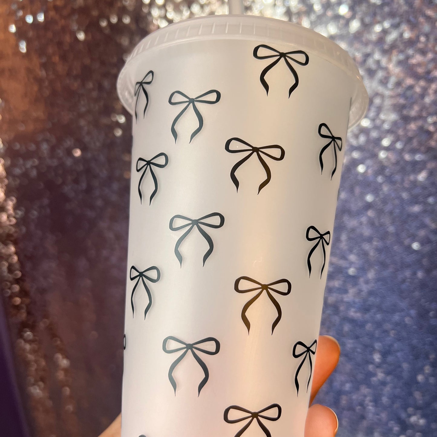 Cutie Bow - 24 Ounce Coquette Cold Cup Daisie