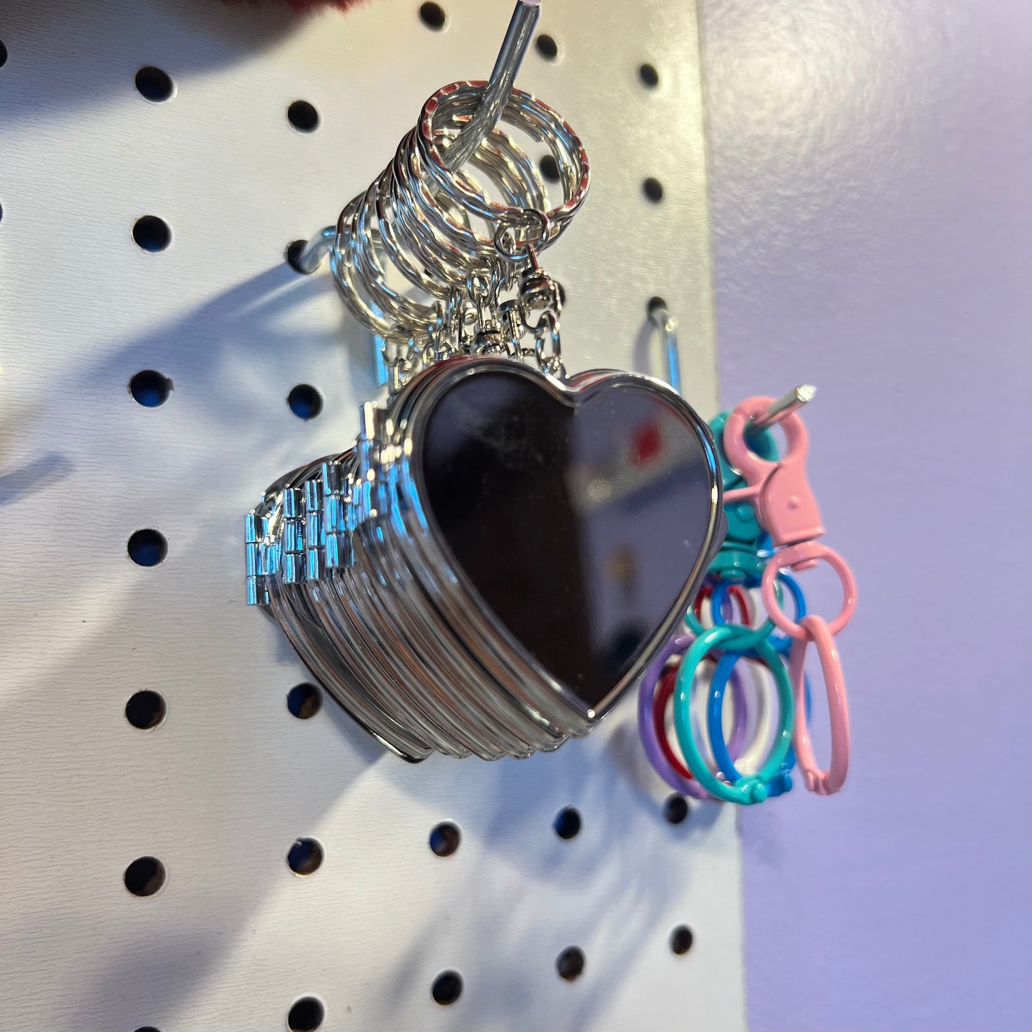 Mini Heart Mirror Keychain and Bag Charm Daisie Boutique