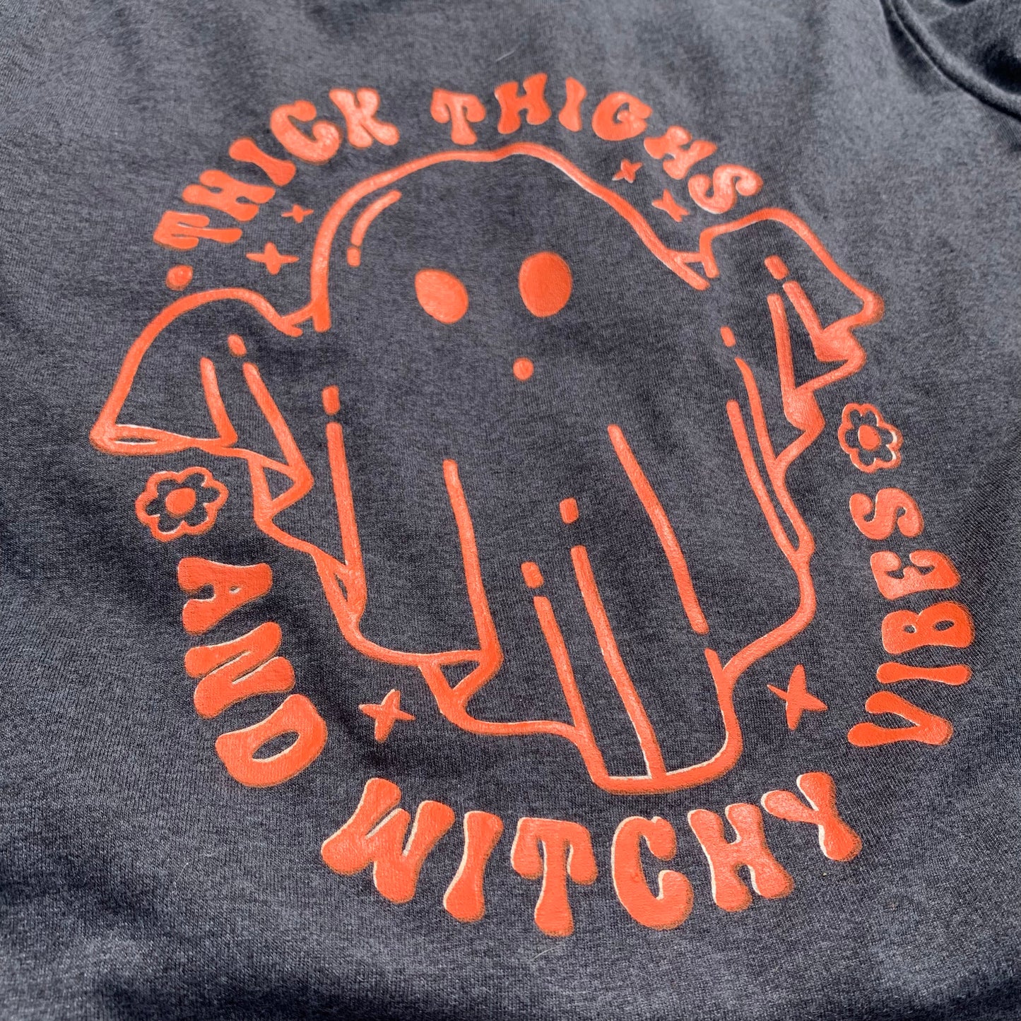 Thick Thighs Witchy Vibes Cotton T-shirt Daisie Boutique