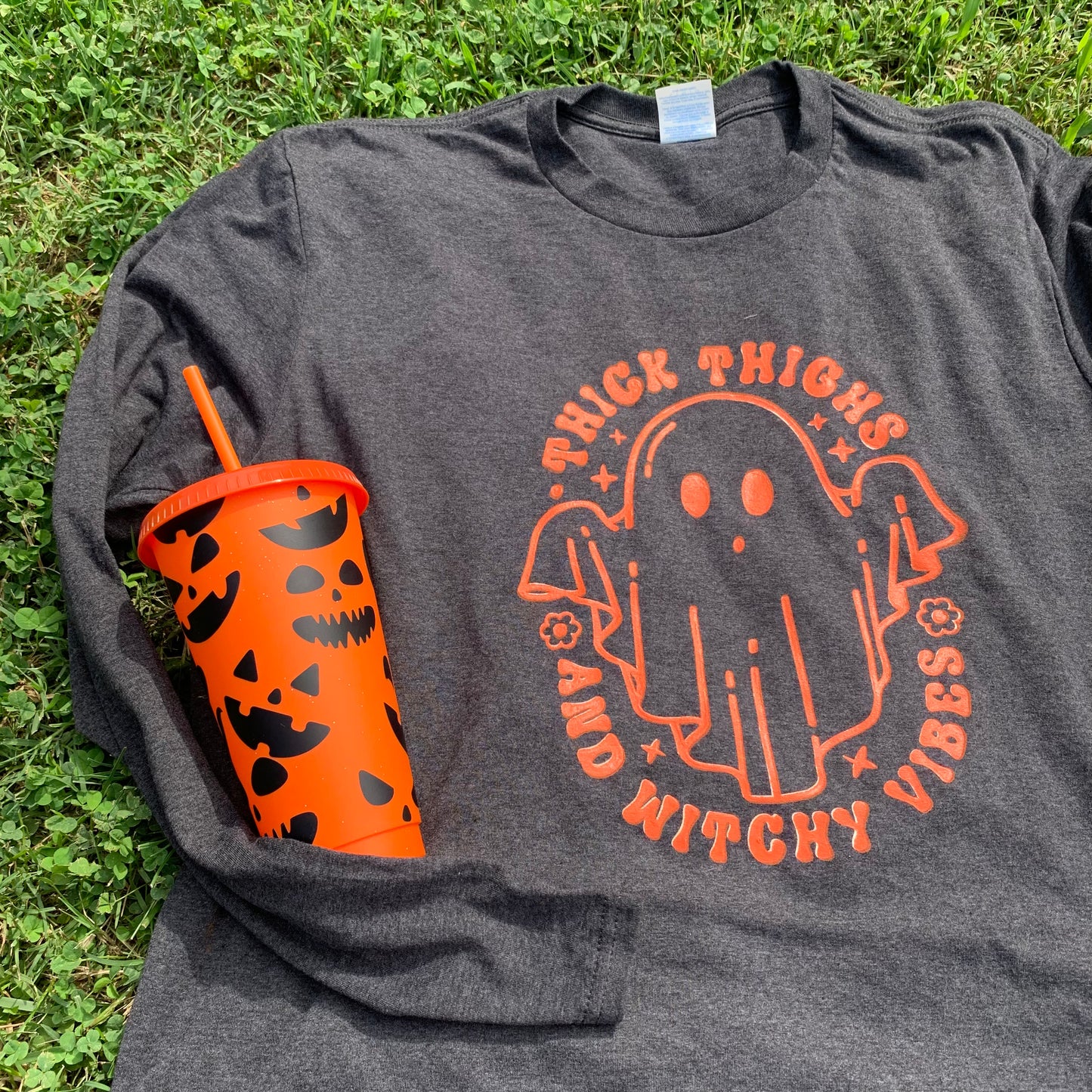 Thick Thighs Witchy Vibes Cotton T-shirt Daisie Boutique
