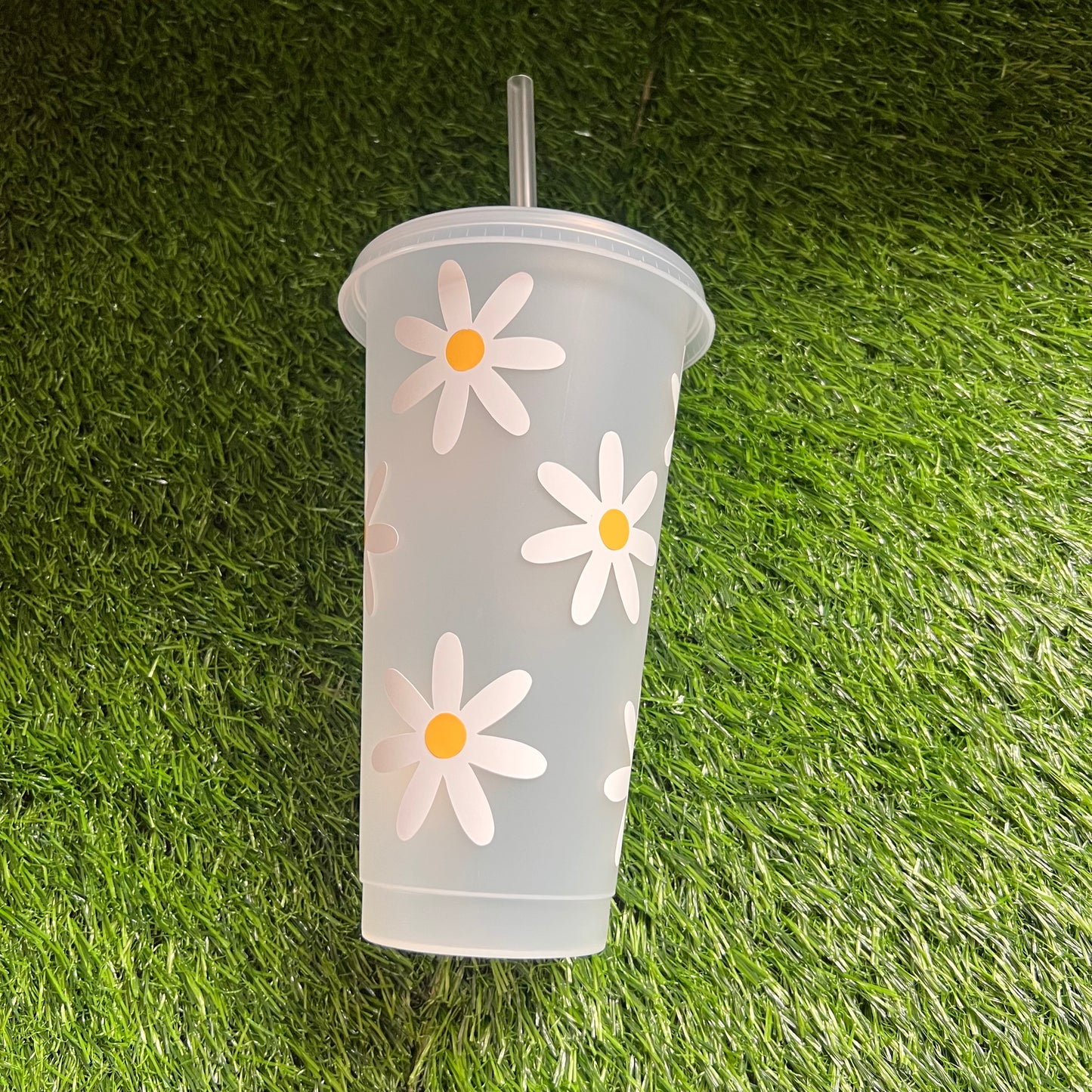 Spring Daisy Flower - 24 Ounce Cold Cup Daisie Boutique