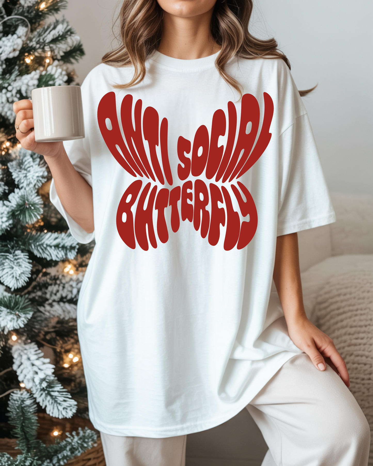 Antisocial Butterfly Graphic Tee Daisie Boutique