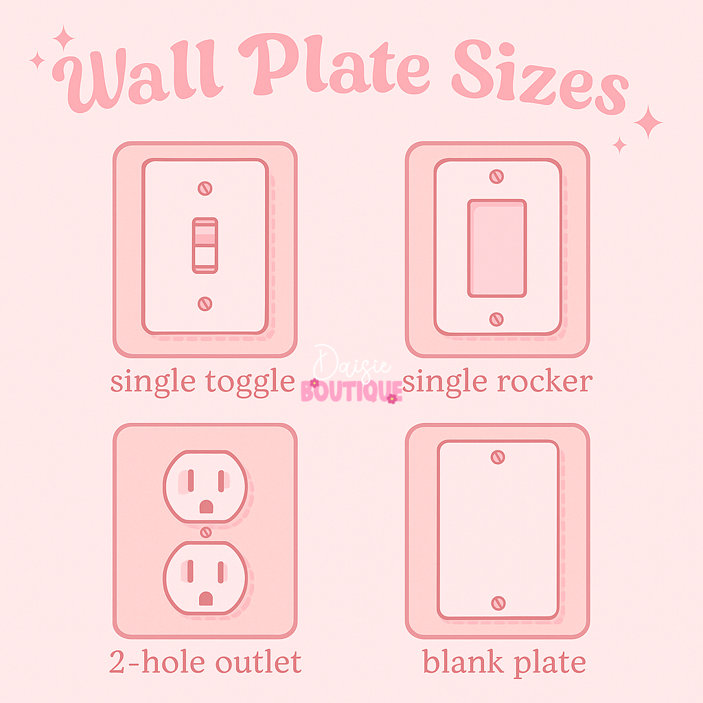 Cow Print Light Switch Plate – 1 Piece Daisie Boutique