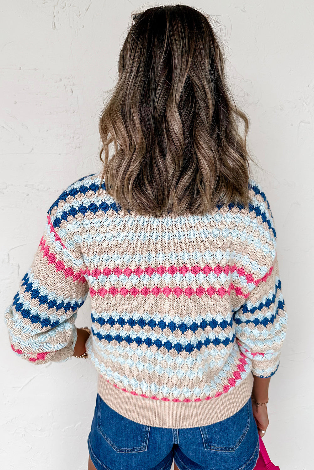 Colorful Striped Pullover Sweater Dear-Lover Dropshipping