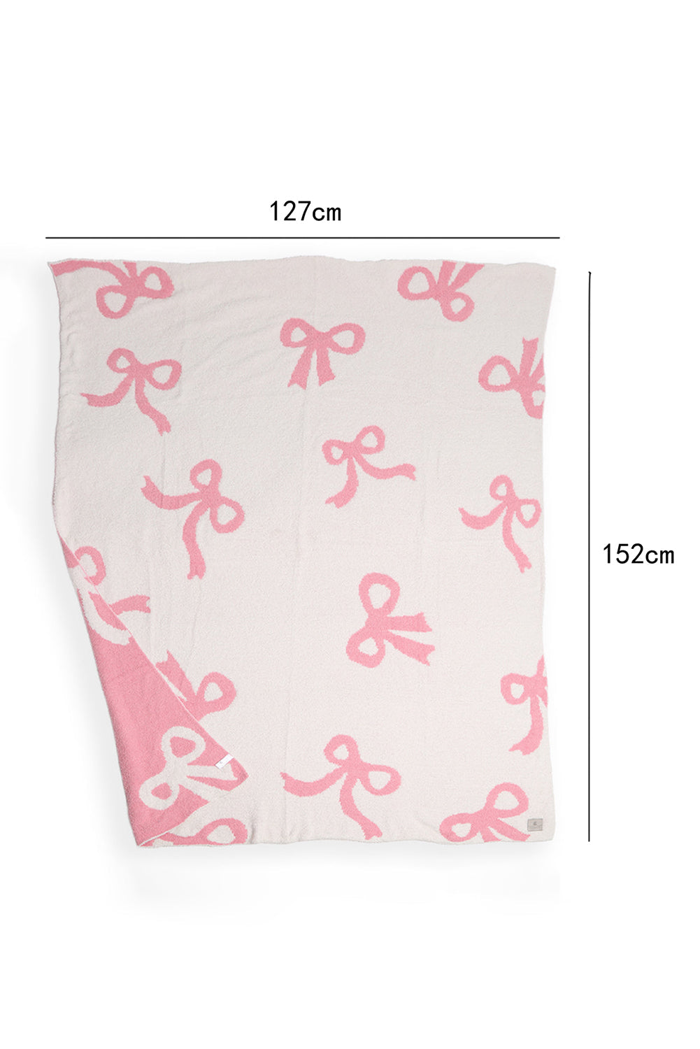 Pink Bow Printed Cozy Soft Throw Blanket Dear-Lover Dropshipping