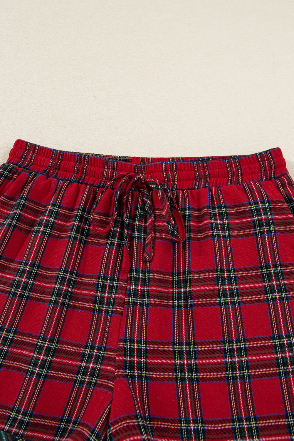 Plaid Holiday Long Sleeve and Short Pajama Set Dear-Lover Dropshipping