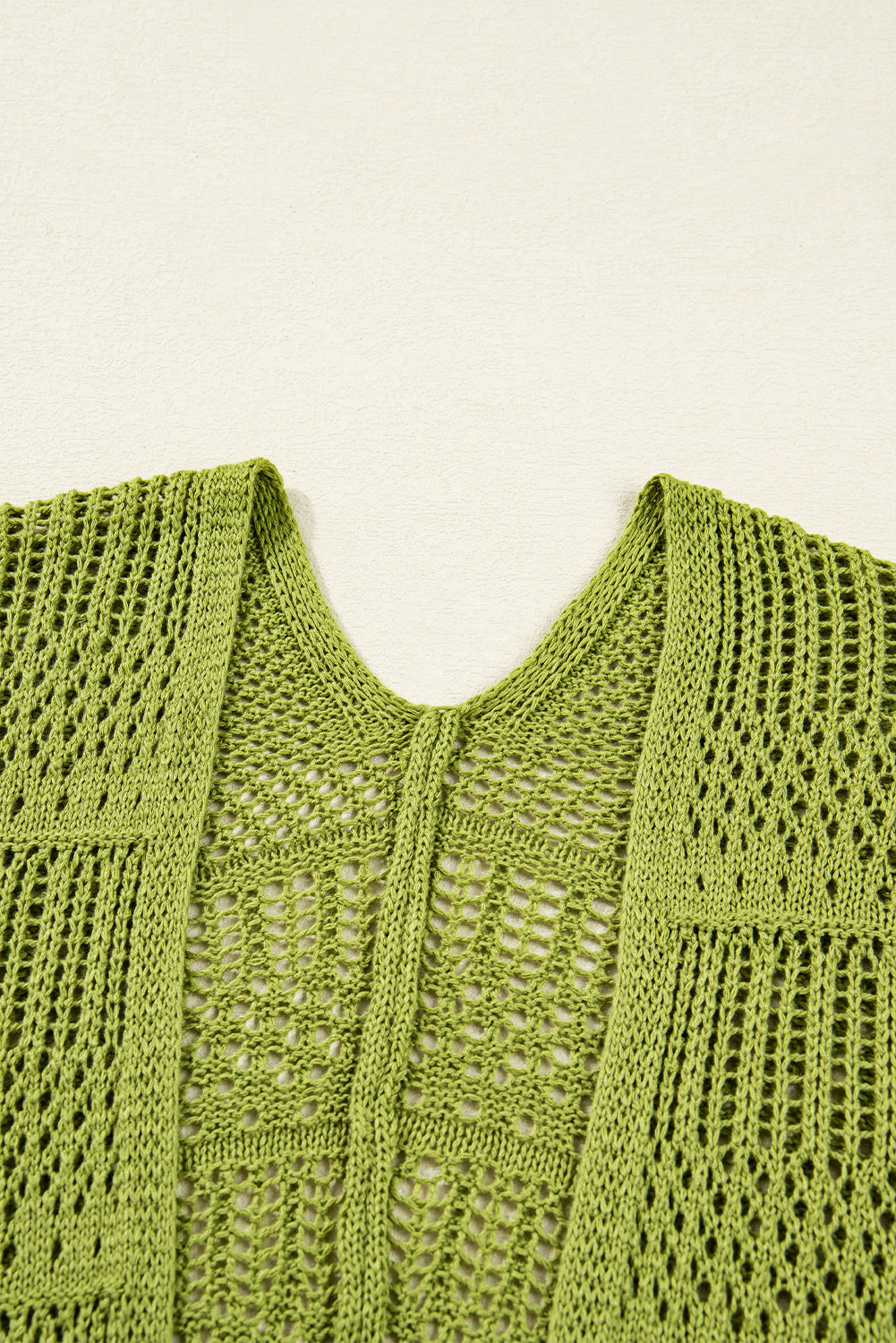 Oversize Crochet Knit Cardigan - Spinach Green Dear-Lover Dropshipping