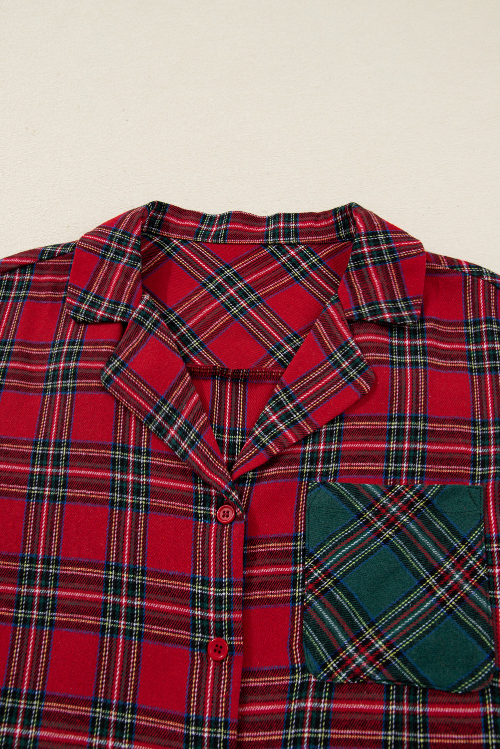 Plaid Holiday Long Sleeve and Short Pajama Set Dear-Lover Dropshipping
