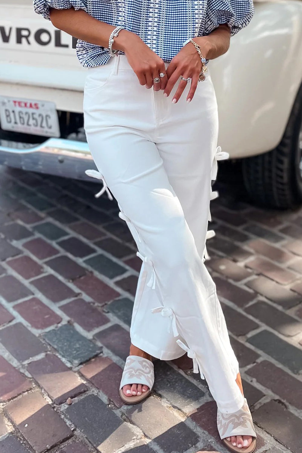 Bow Knot Detail Jeans Dear-Lover Dropshipping