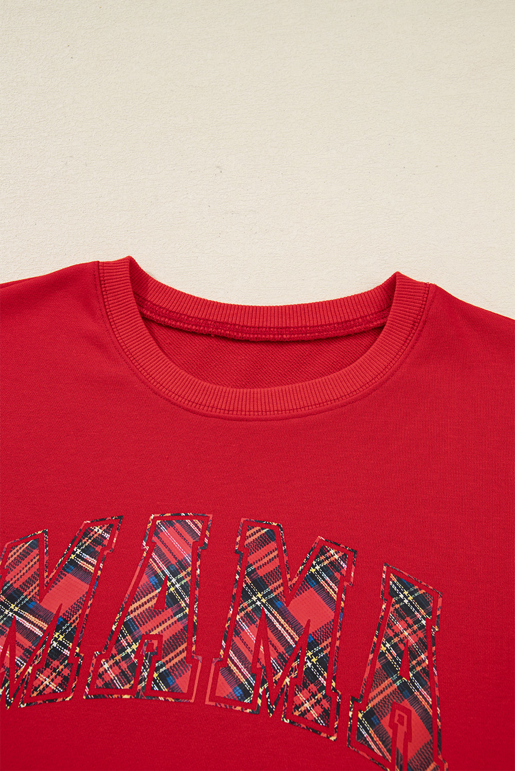 Plaid Mama Graphic Holiday Crewneck Lounge Set Dear-Lover Dropshipping