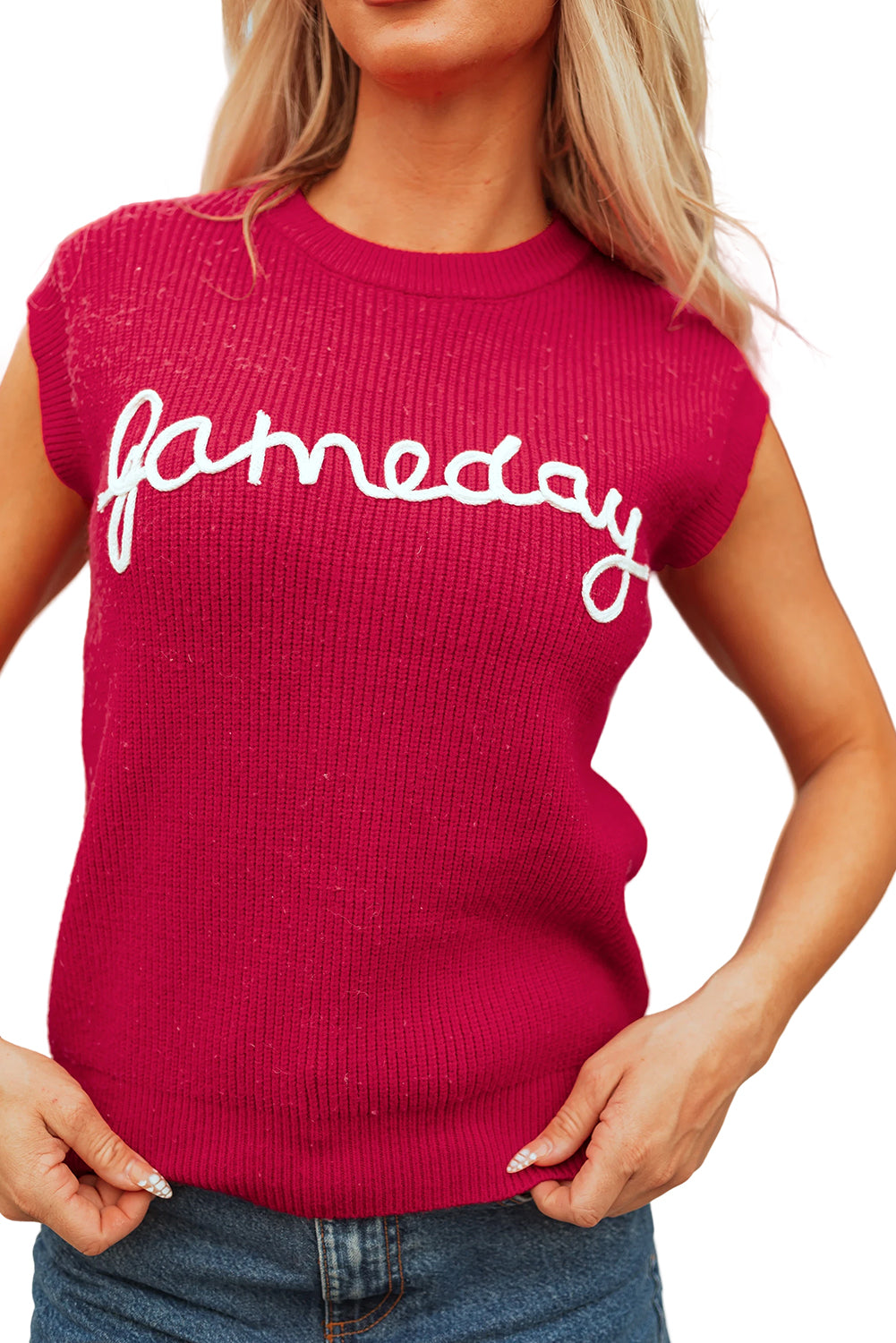 Game Day Football Season Sweater Vest Daisie Boutique