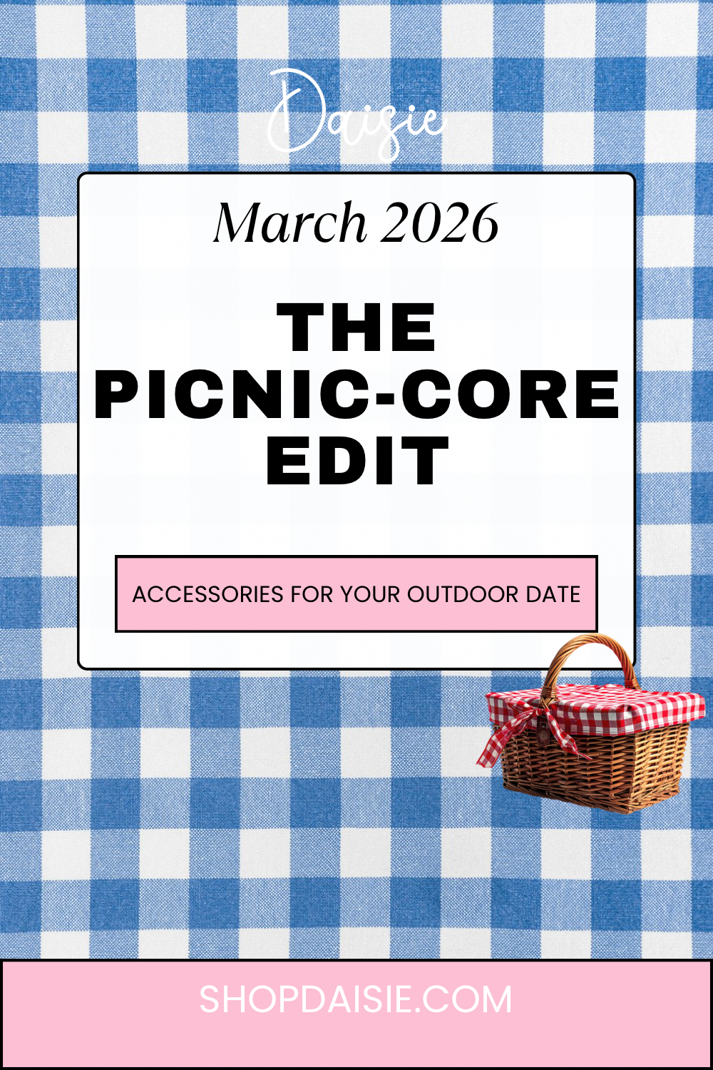 The Picnic-Core Edit: Accessories for Your First Outdoor Date Daisie Boutique