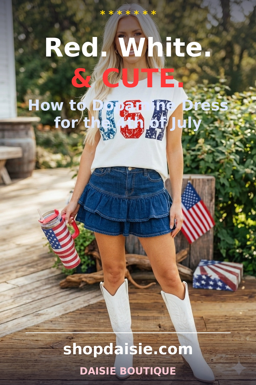 Red White and Cute: How to Dopamine Dress for the 4th of July