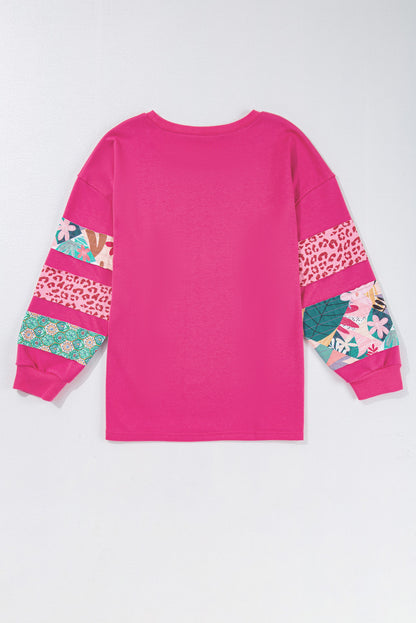 Plus Size Patchwork Sweatshirt Daisie Boutique