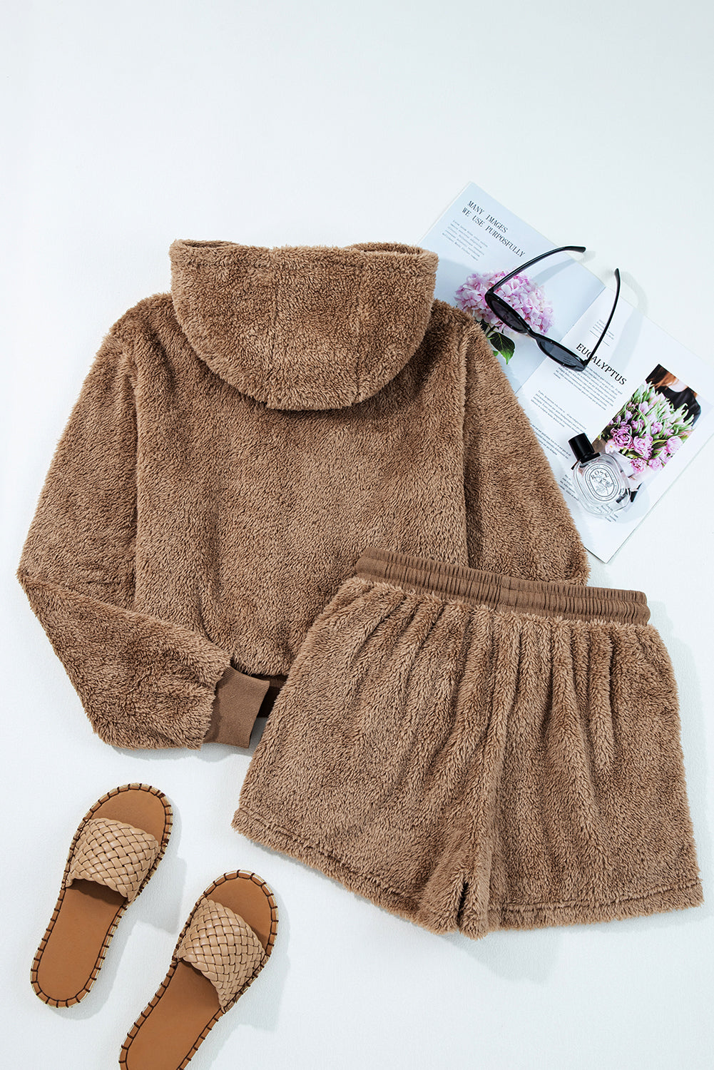 Teddy Bear Sherpa Set - Brown Dear-Lover Dropshipping