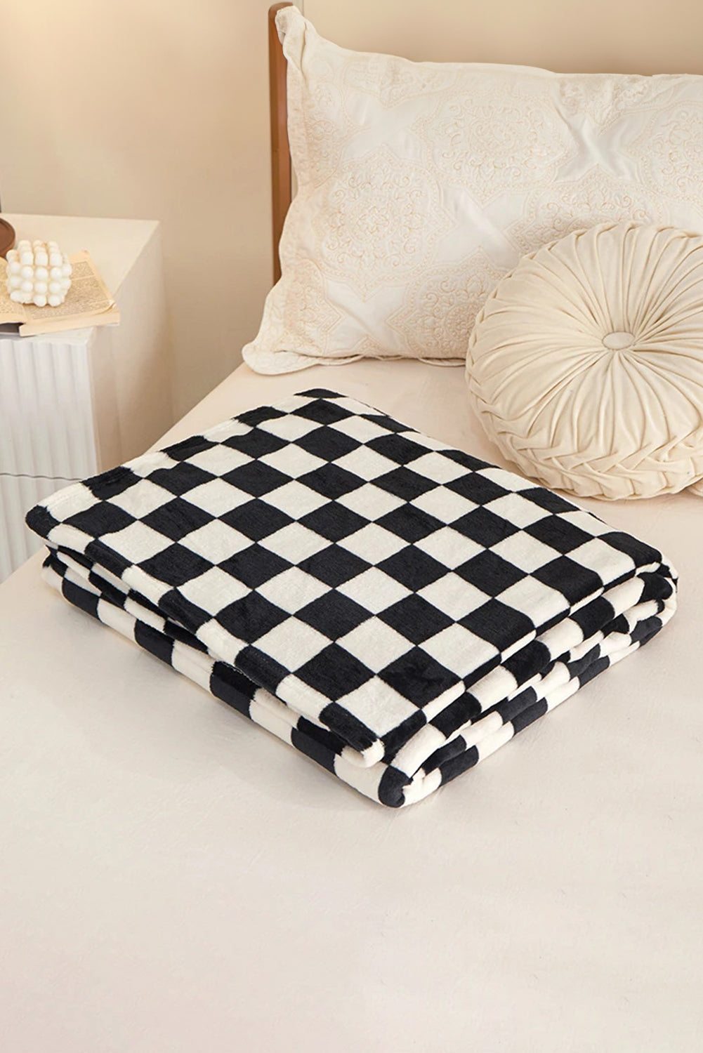 Checkerboard Print Soft Throw Blanket Daisie Boutique