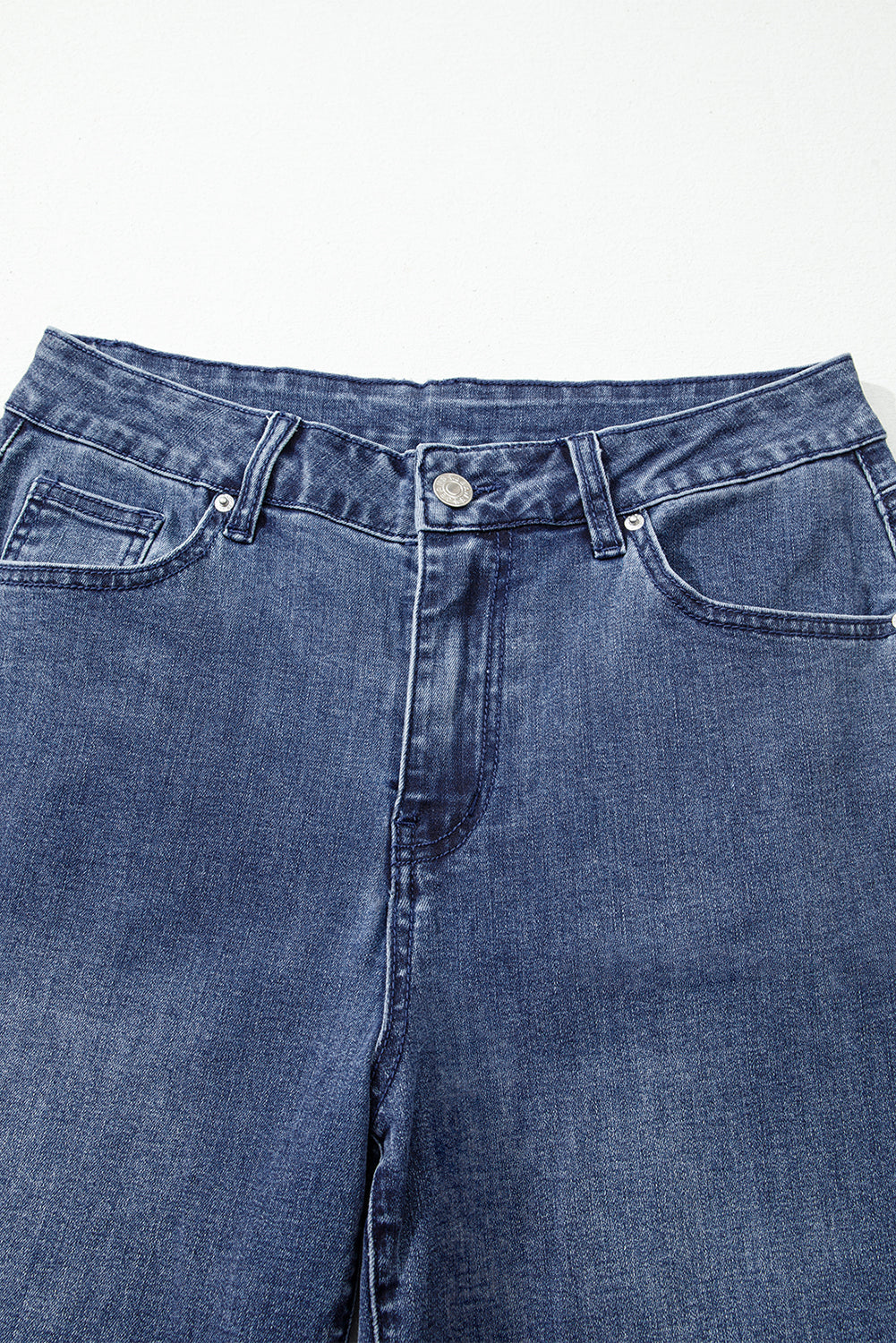 Blue High Waist Button Bell Bottom Jeans Dear-Lover Dropshipping