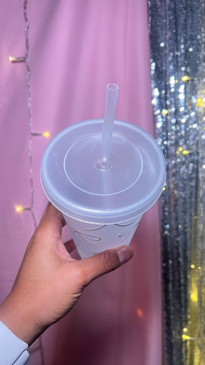 Pretty Bow Cold Cup - 24 ounces Daisie Boutique