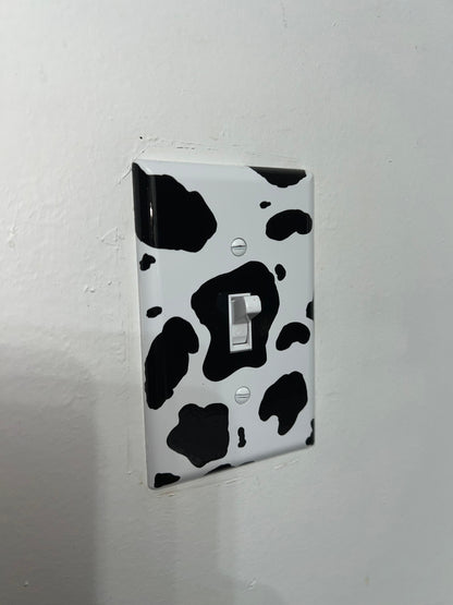 Cow Print Light Switch Plate – 1 Piece Daisie Boutique