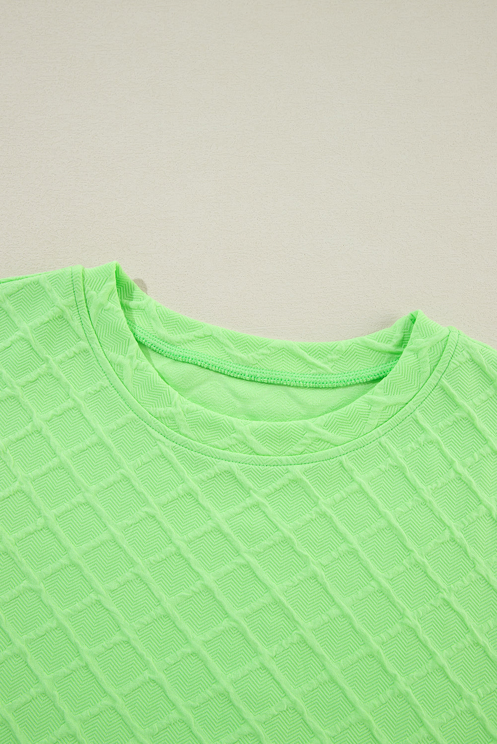 Textured Tee and Drawstring Shorts - Spring Colors