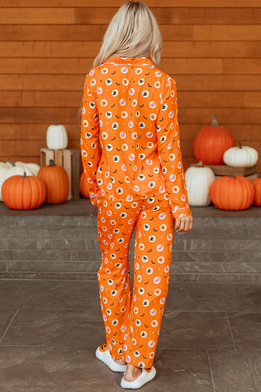 Halloween Print Long Sleeve Pajama Set Dear-Lover Dropshipping