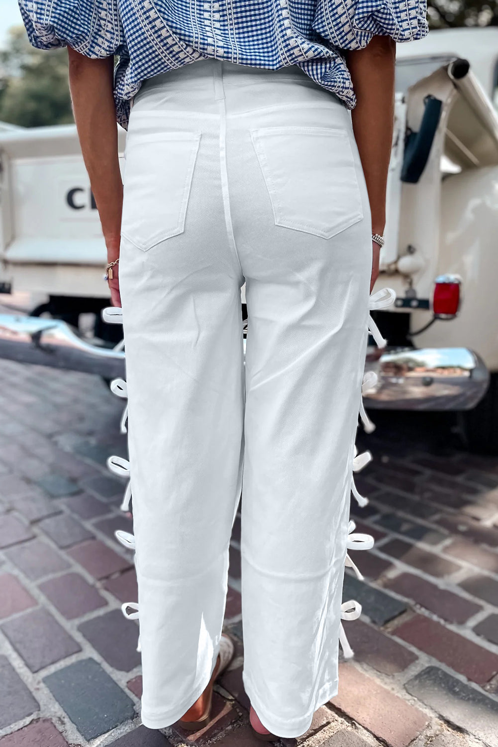 Bow Knot Detail Pants Dear-Lover Dropshipping
