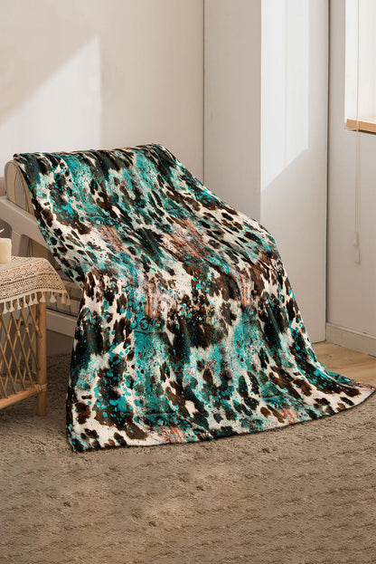 Multicolour Western Style Pattern Large Flannel Blanket Daisie Boutique