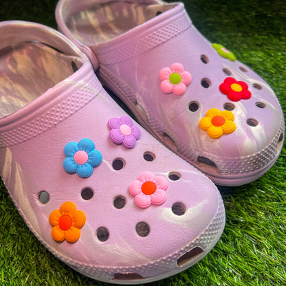Bright Daisy Flower Shoe Charm Set (8 pieces) Daisie Boutique