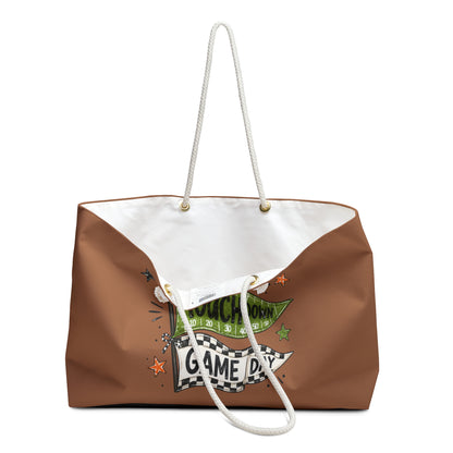 Weekender Bag - 'Touchdown Game Day' Football Tote for Tailgates & Weekend Trips