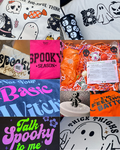 Halloween & Summerween Shirt, Cup and Accessory Bundle – 5 Girly themed Items | Daisie & Co.