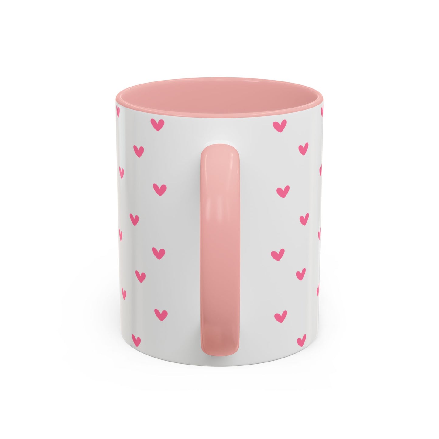 Love Hearts Accent Coffee Mug - Perfect for Valentine's Day and Everyday Enjoyment