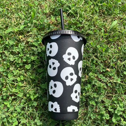 Skull 24 Oz. Cold Cup Daisie Boutique