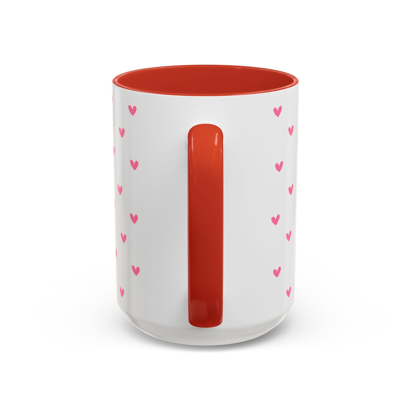 Love Hearts Accent Coffee Mug - Perfect for Valentine's Day and Everyday Enjoyment