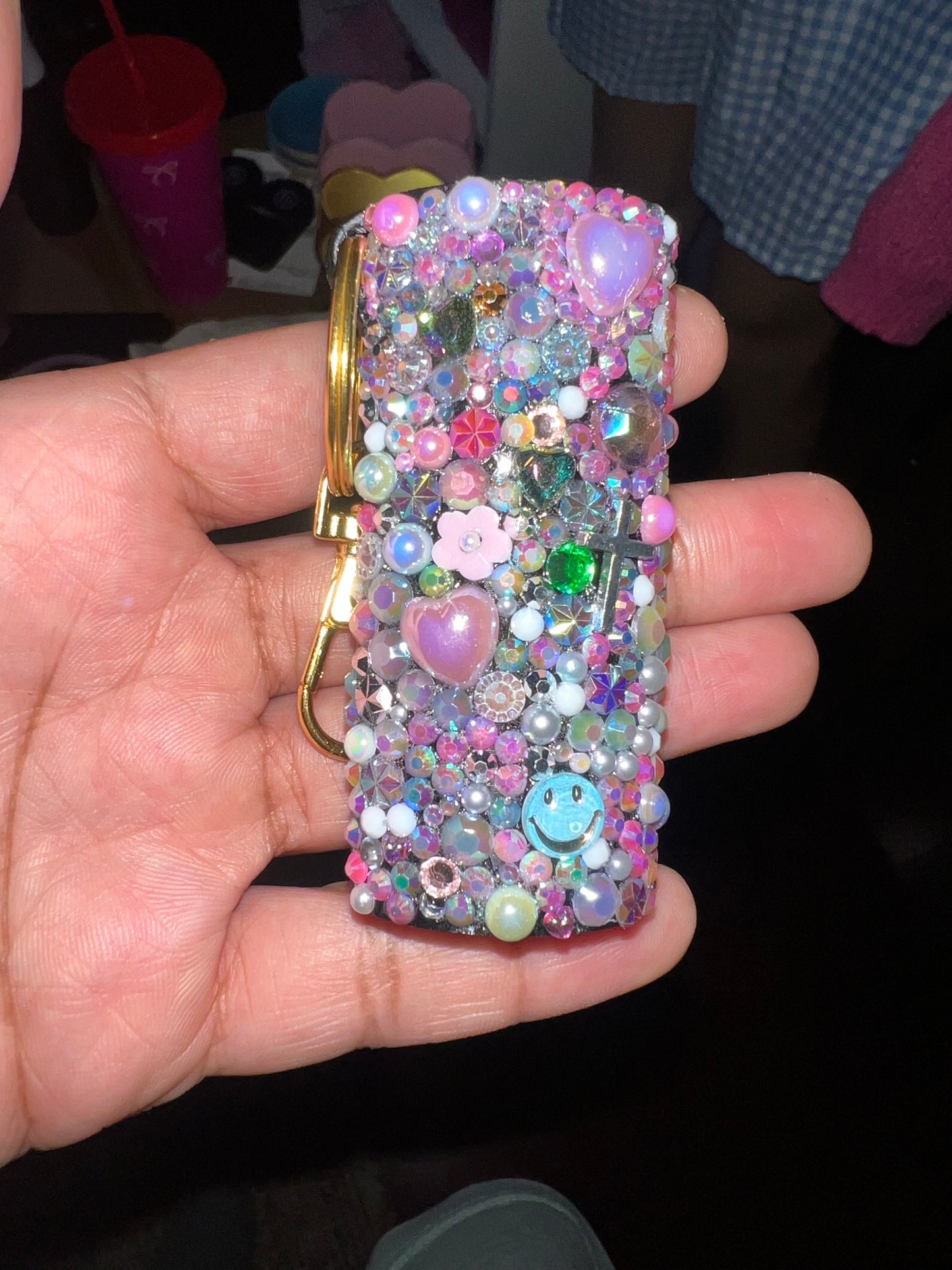 Handmade Cutie Freestyle "Junk" Charm Lighter Case — Aesthetic 3D Coquette Accessory for Round Bic Lighters