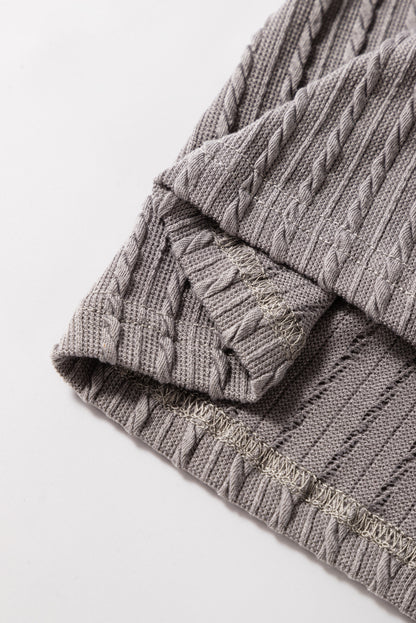 Flutter Sleeve Top - Sleet Gray Daisie Boutique